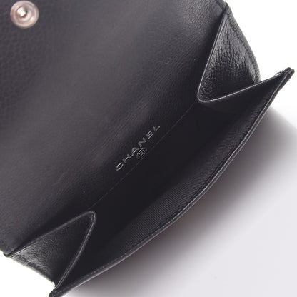 Chanel Caviar Timeless CC Compact French Wallet Black 5 of 10