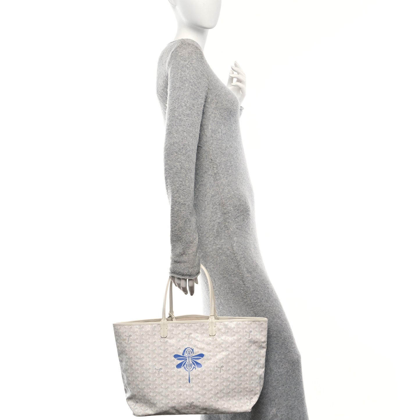 Goyardine Dragonfly Saint Louis PM White
