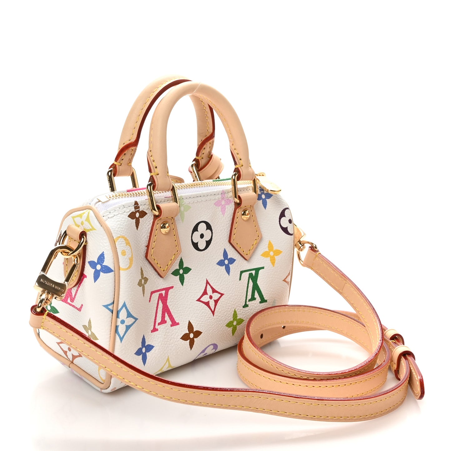 LV X TM Monogram Multicolor Nano Speedy White