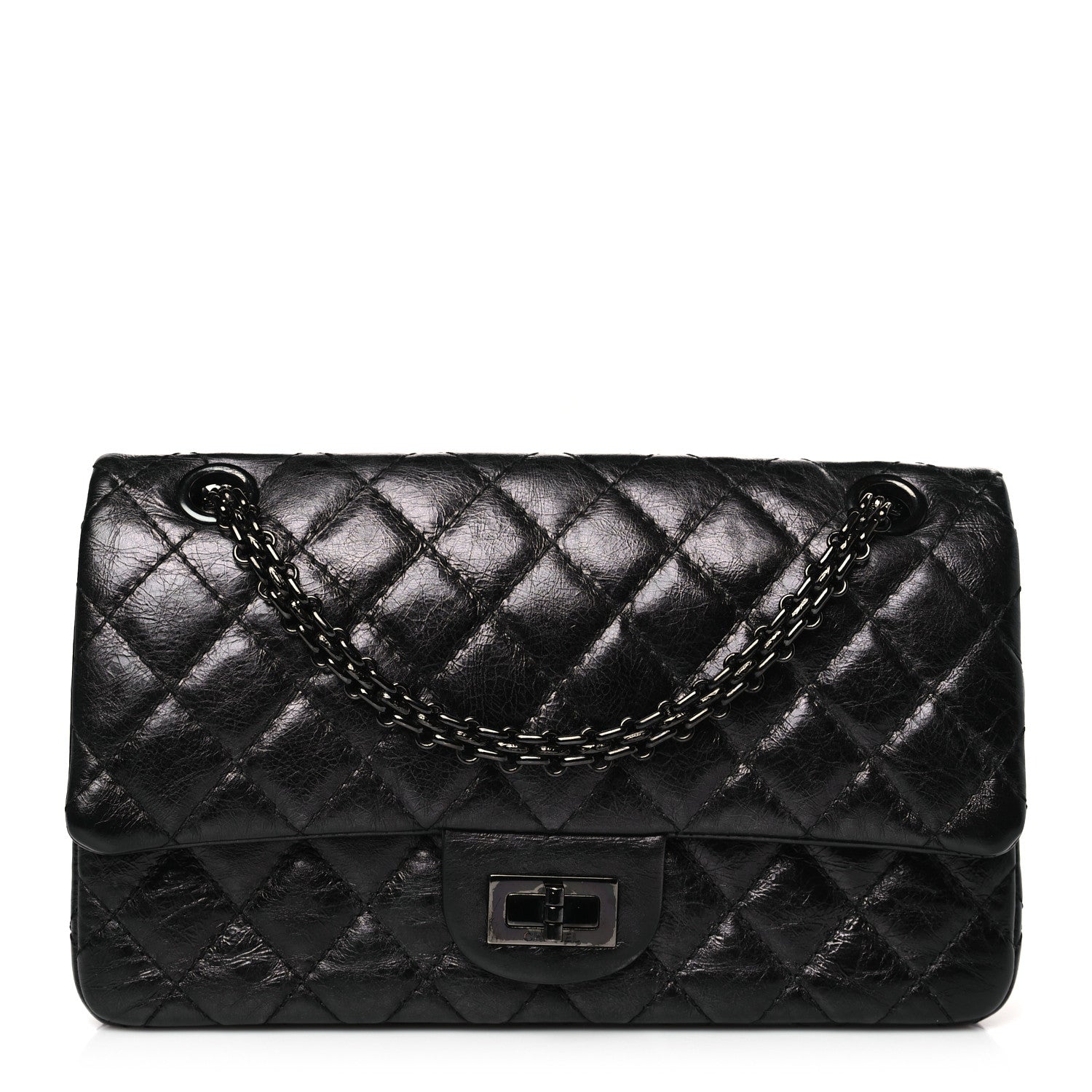 Chanel Aged Calfskin Quilted 2.55 Reissue 225 Flap So Black 1 of 9