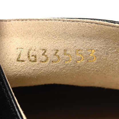 Chanel Goatskin Patent CC Espadrille Mules 40 Black 6 of 9