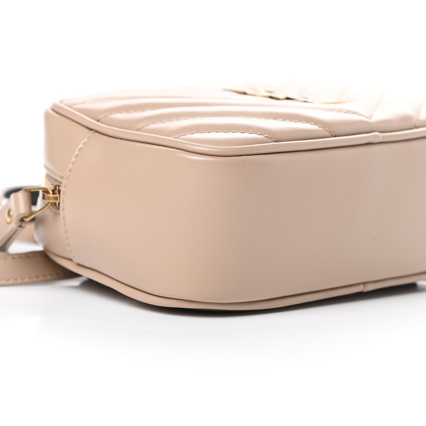 Calfskin Matelasse Monogram Lou Belt Bag Latte