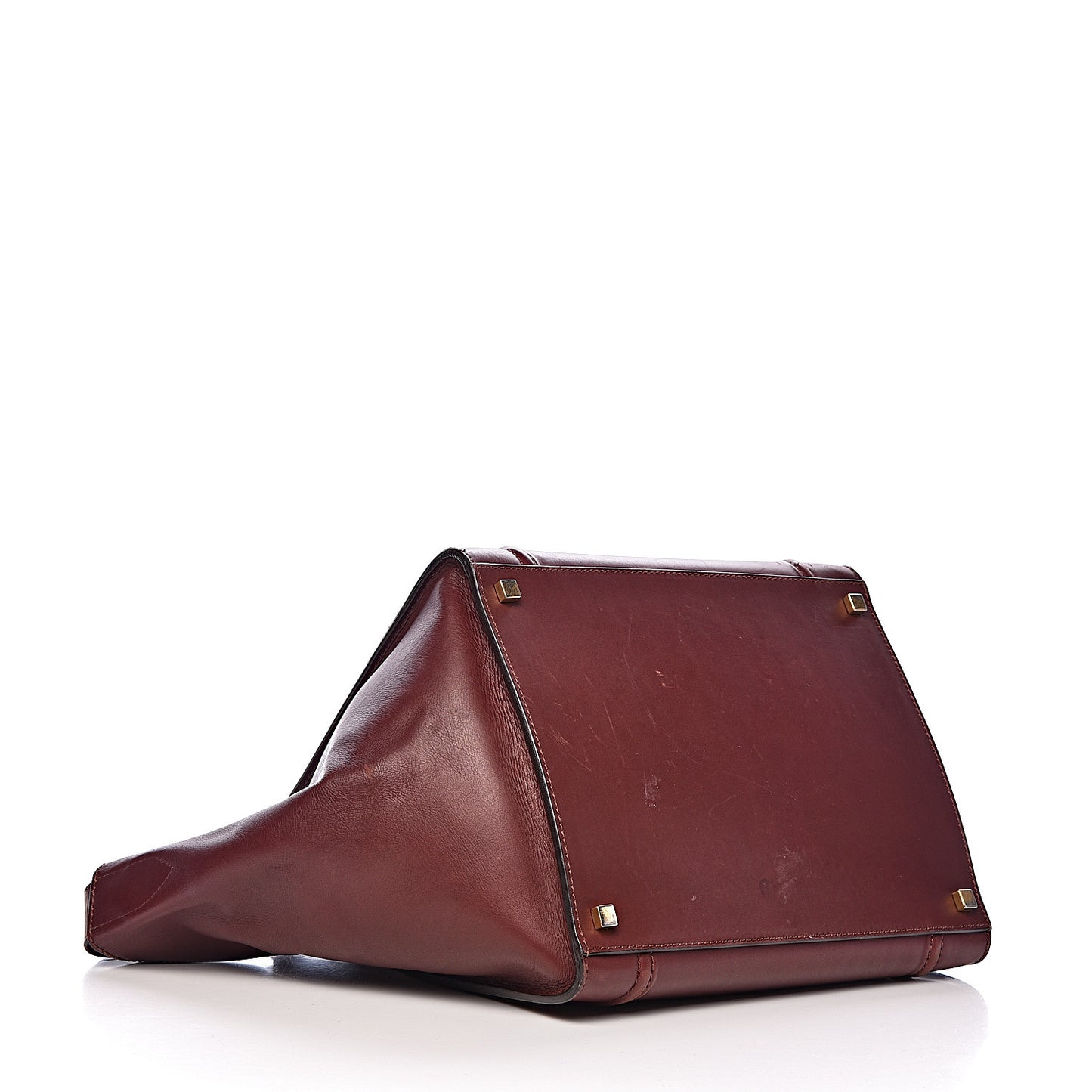 Natural Calfskin Medium Phantom Luggage Burgundy