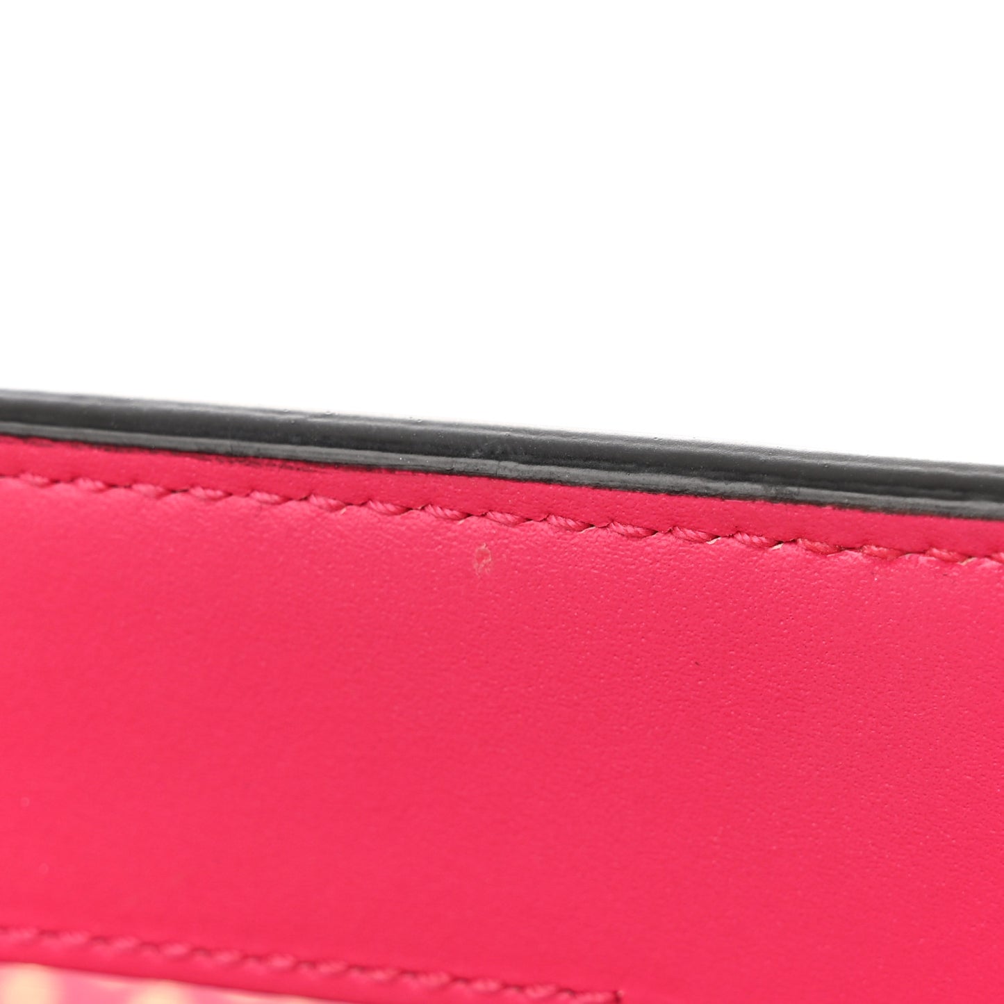 X SEGA Calfskin GUCCY Stars Chain Wallet Violet Fuxia Gold