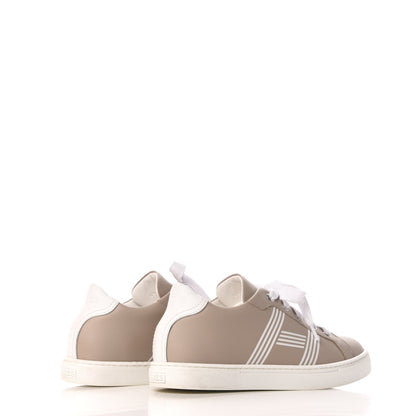 Hermes Calfskin Womens Advantage Sneakers 35.5 Beige Rose 4 of 9