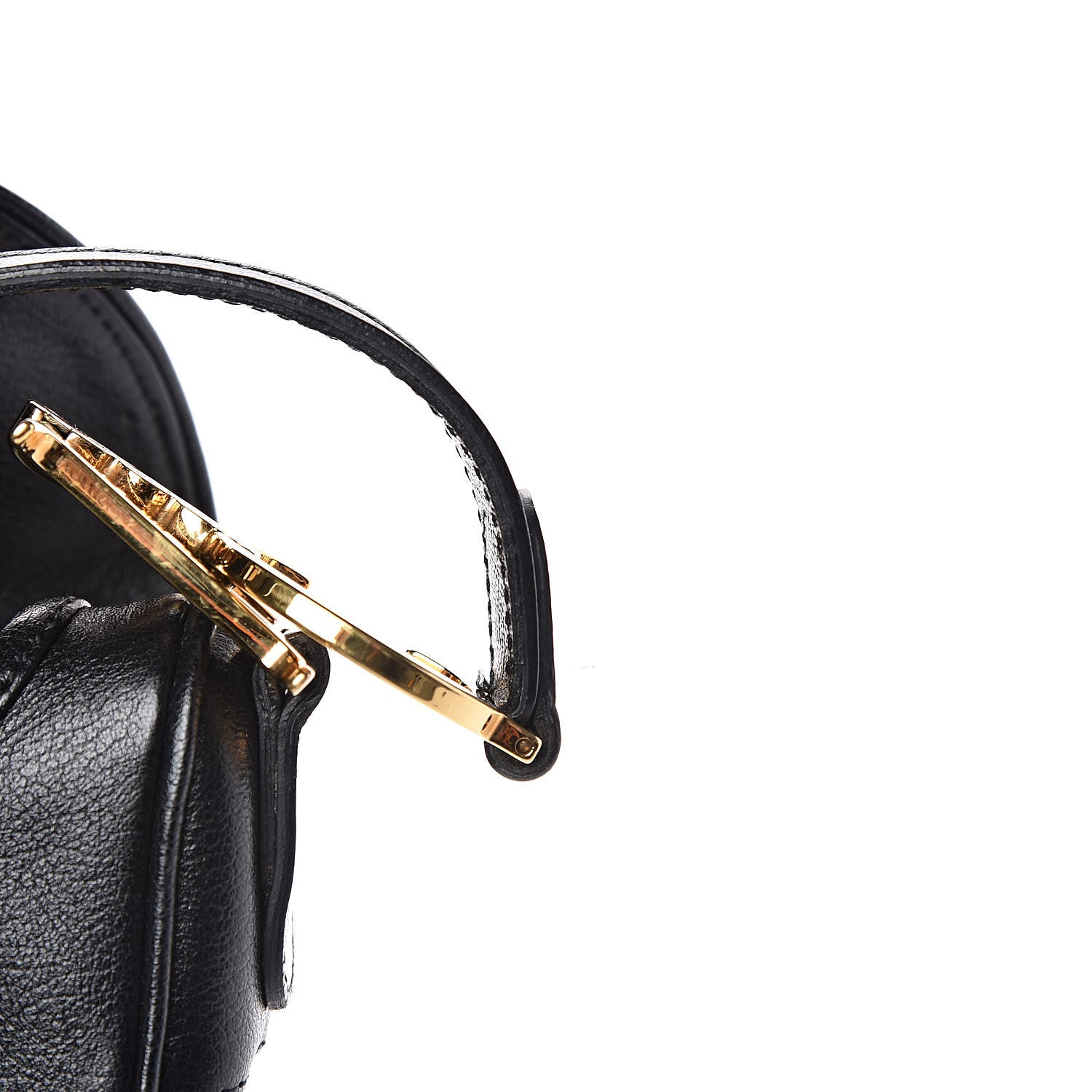 Christian Dior Calfskin Saddle Bag Black 11 of 12