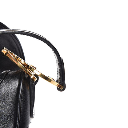 Christian Dior Calfskin Saddle Bag Black 11 of 12