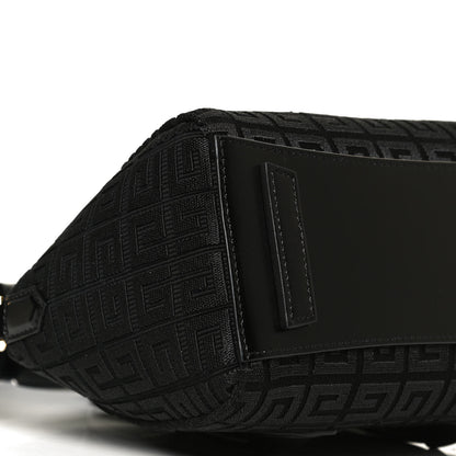 Givenchy Embroidered Canvas Mini Lock Antigona Shoulder Bag Black 7 of 8