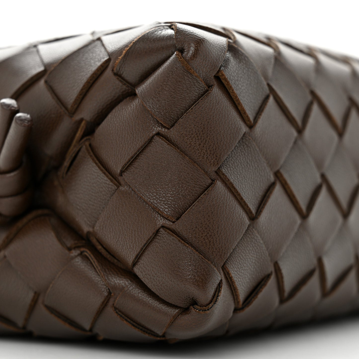 Nappa Intrecciato Mini Loop Camera Bag Light Brown