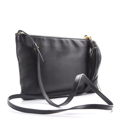 Saint Laurent Calfskin Teen Monogram Crossbody Bag Black 3 of 11