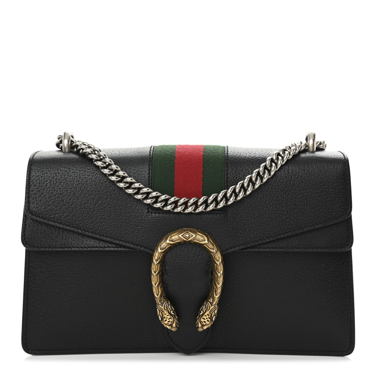 Calfskin Web Small Dionysus Shoulder Bag Black