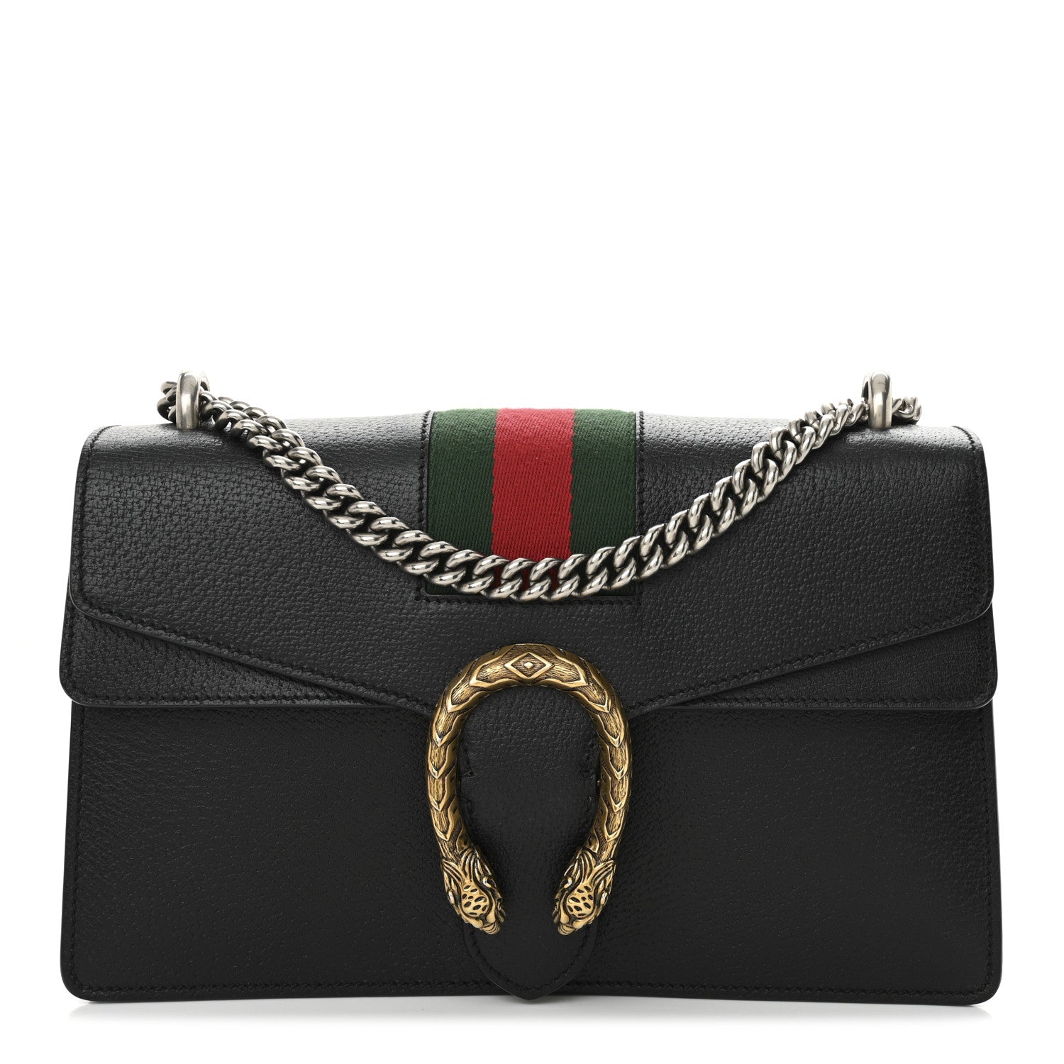 Gucci Calfskin Web Small Dionysus Shoulder Bag Black 1 of 11