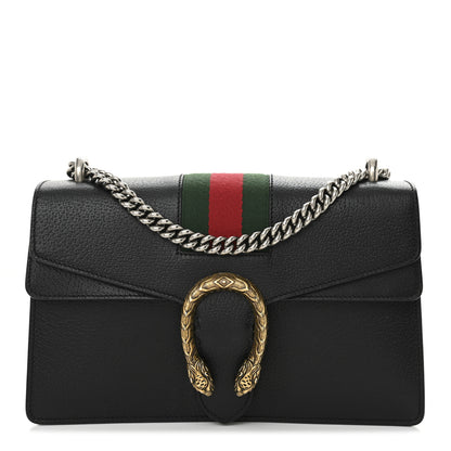 Gucci Calfskin Web Small Dionysus Shoulder Bag Black 1 of 11