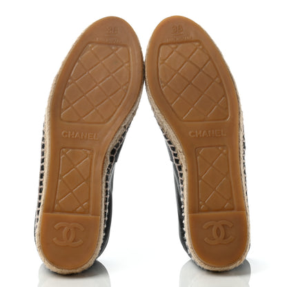 Chanel Lambskin CC Espadrilles 38 Black 5 of 8