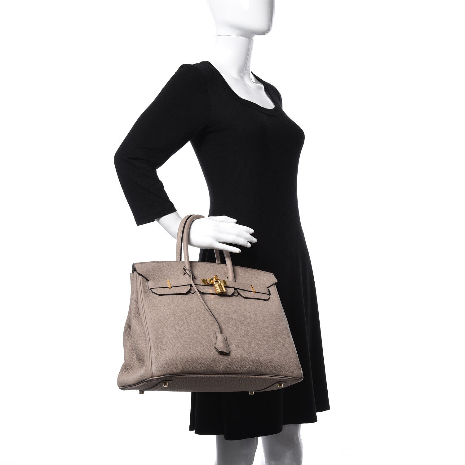 Hermes Togo Birkin 35 Gris Tourterelle 2 of 34