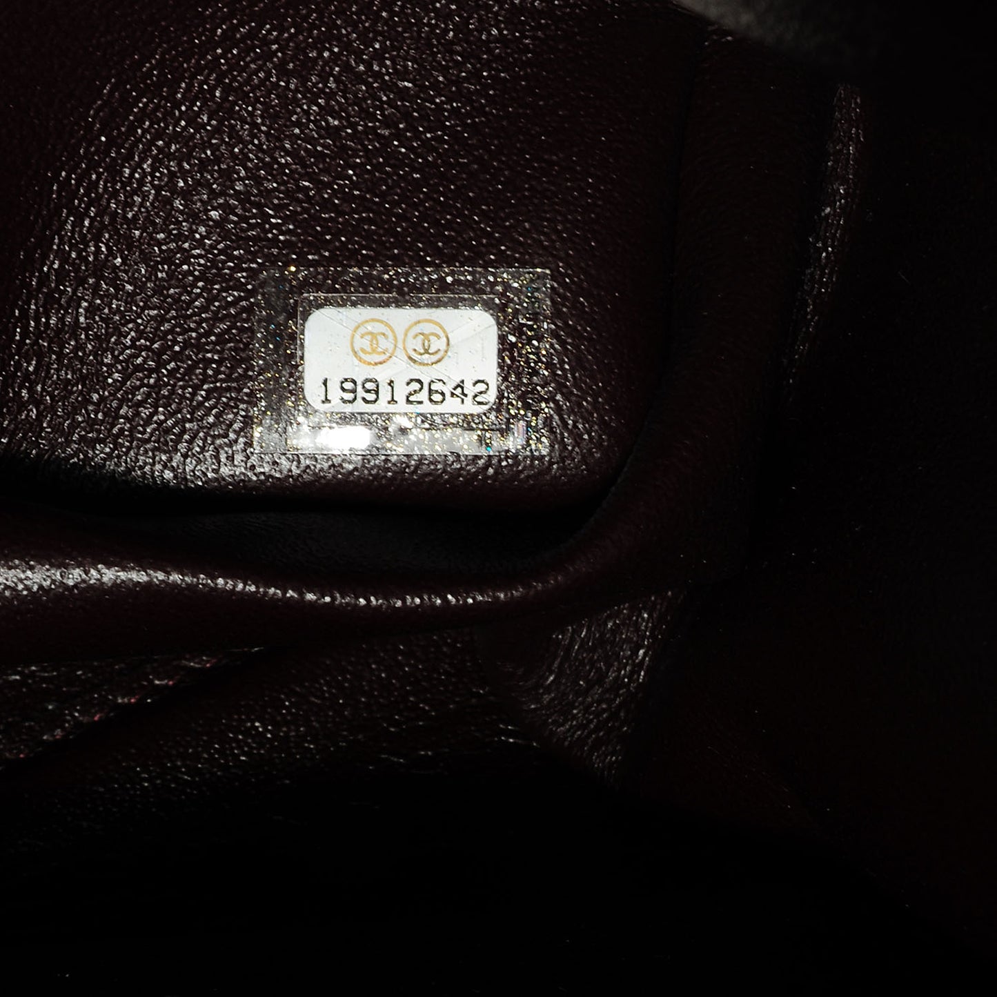 Caviar Quilted Jumbo Double Flap Burgundy