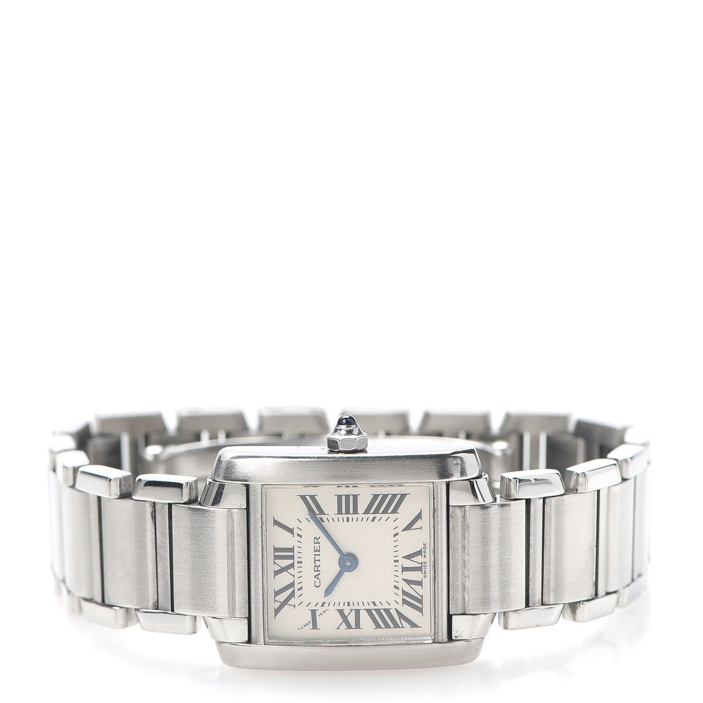 Stainless Steel 20mm Tank Francaise Quartz Watch