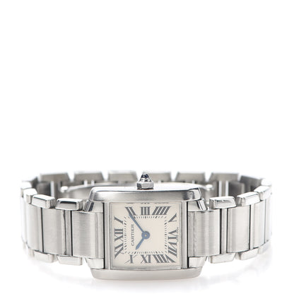 Cartier Stainless Steel 20mm Tank Francaise Quartz Watch 3 of 6