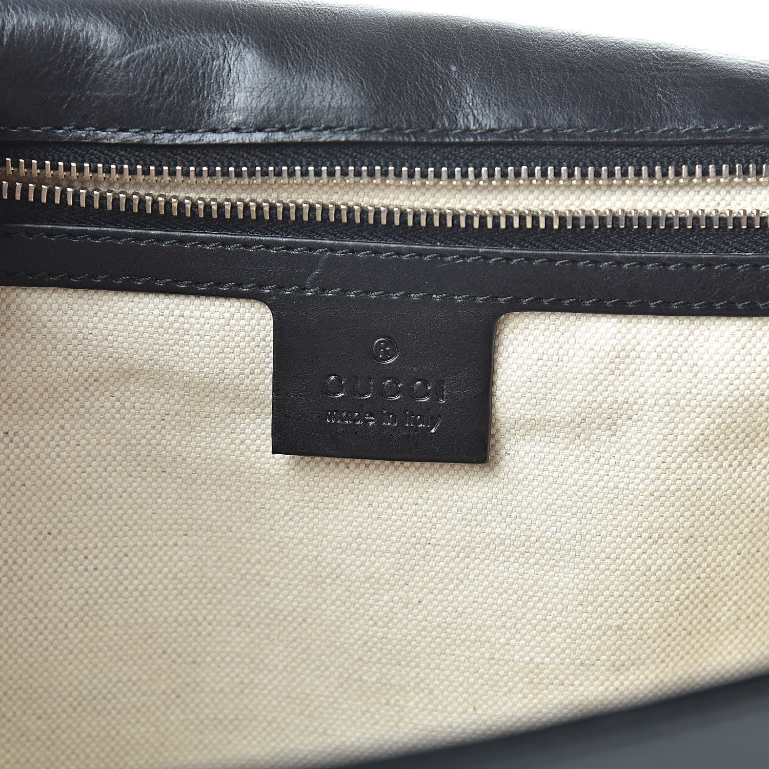 Gucci Calfskin Ribot Horse-Heads Clutch Black 6 of 12