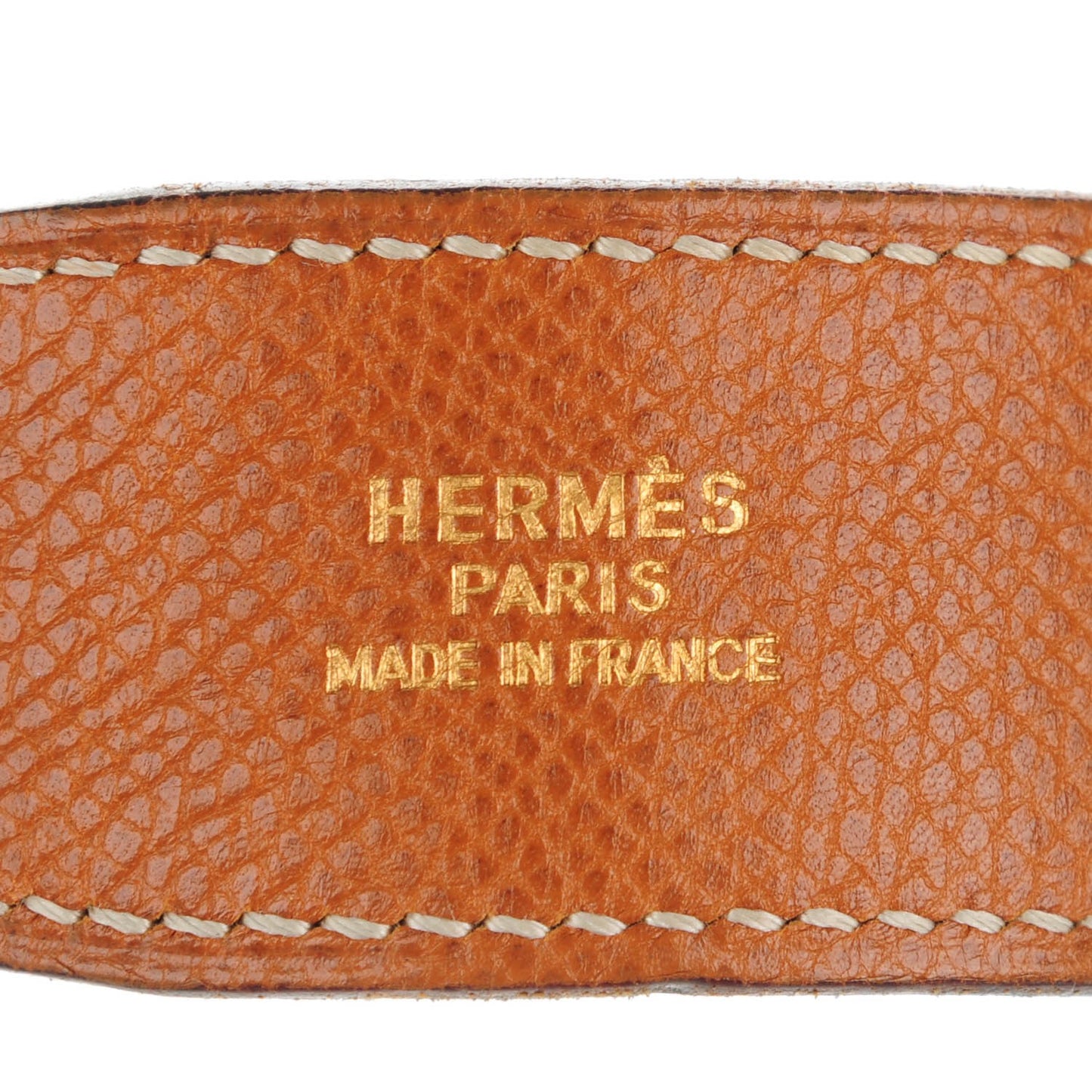 Box Courchevel 32mm H Belt 85 Black Gold