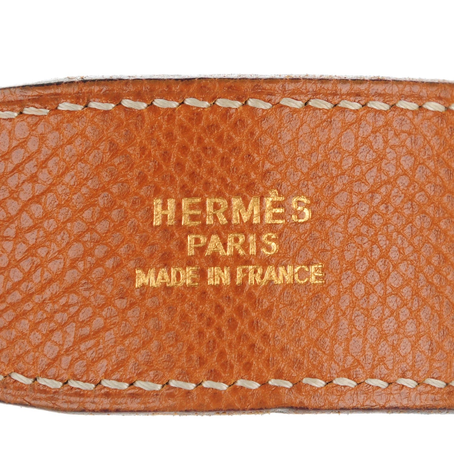 Hermes Box Courchevel 32mm H Belt 85 Black Gold 6 of 10