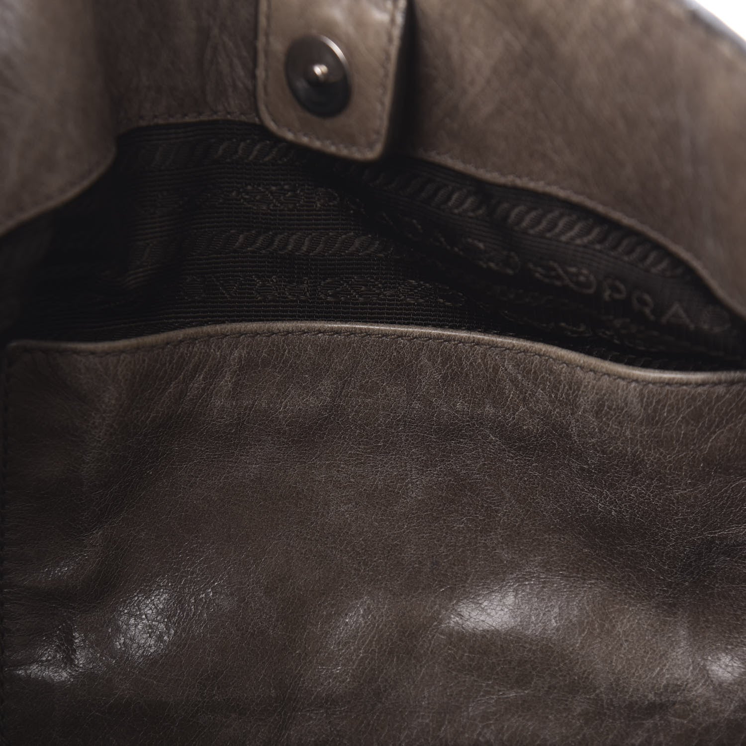 Prada Vitello Shine Hobo Argilla 13 of 14
