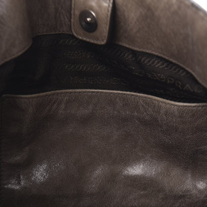 Prada Vitello Shine Hobo Argilla 13 of 14