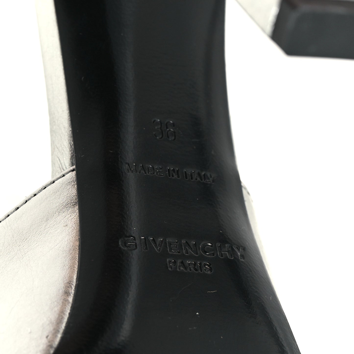 Metallic Calfskin G Lock Sandals 36 Silver