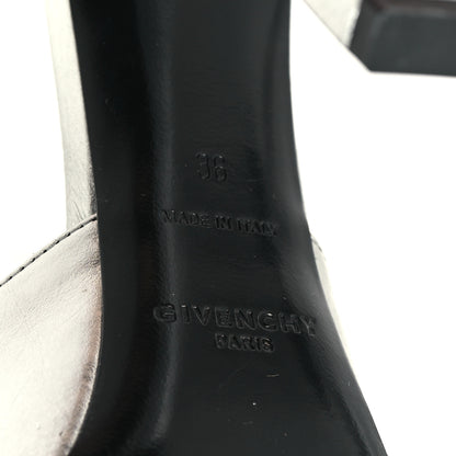 Givenchy Metallic Calfskin G Lock Sandals 36 Silver 7 of 11