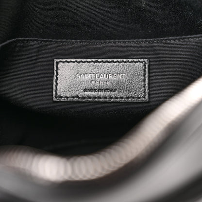 Saint Laurent Calfskin Matelasse Monogram Lou Camera Bag Black 7 of 13