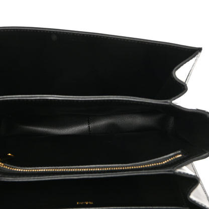 Celine Shiny Calfskin Medium Triomphe Black 5 of 10