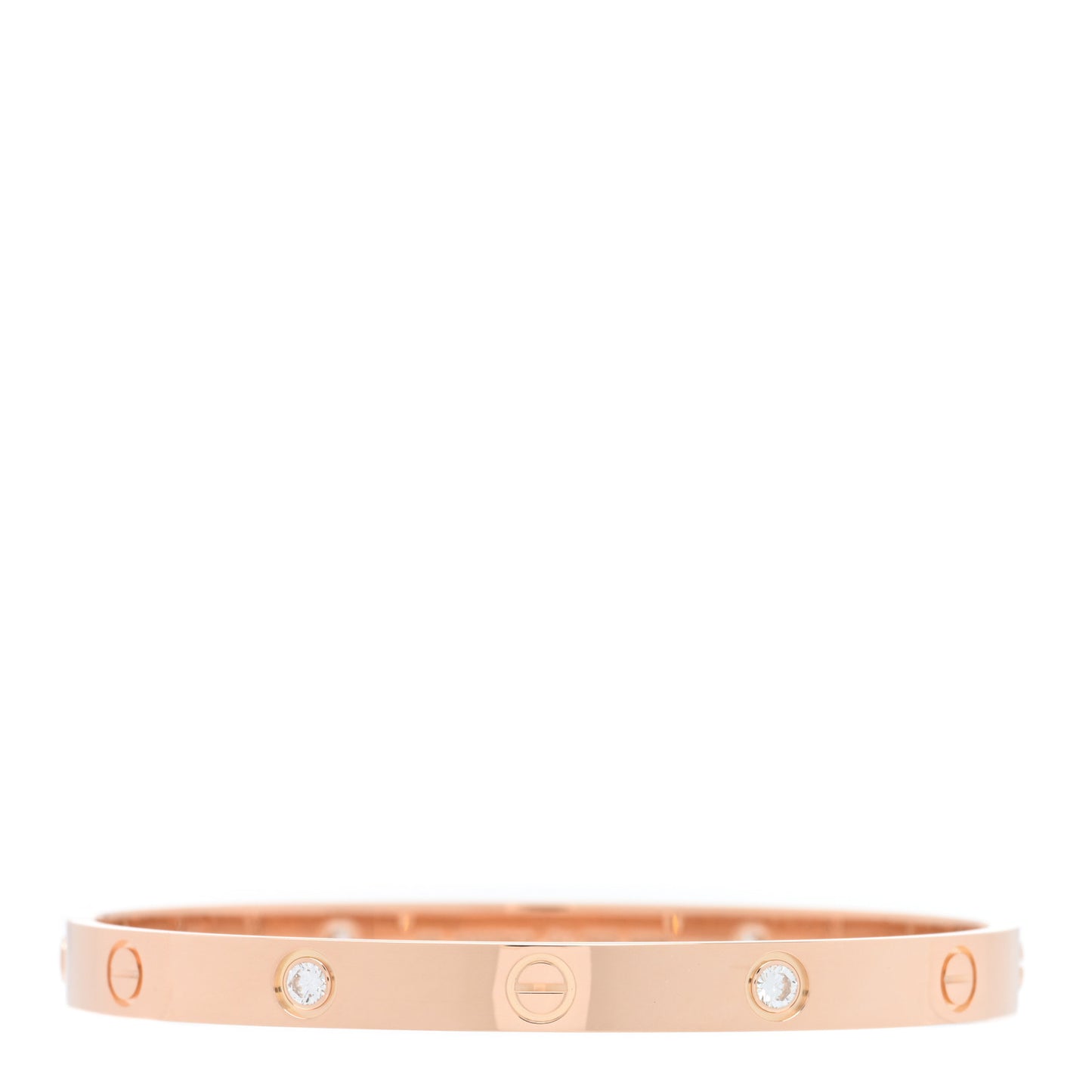18K Pink Gold 4 Diamond LOVE Bracelet 18