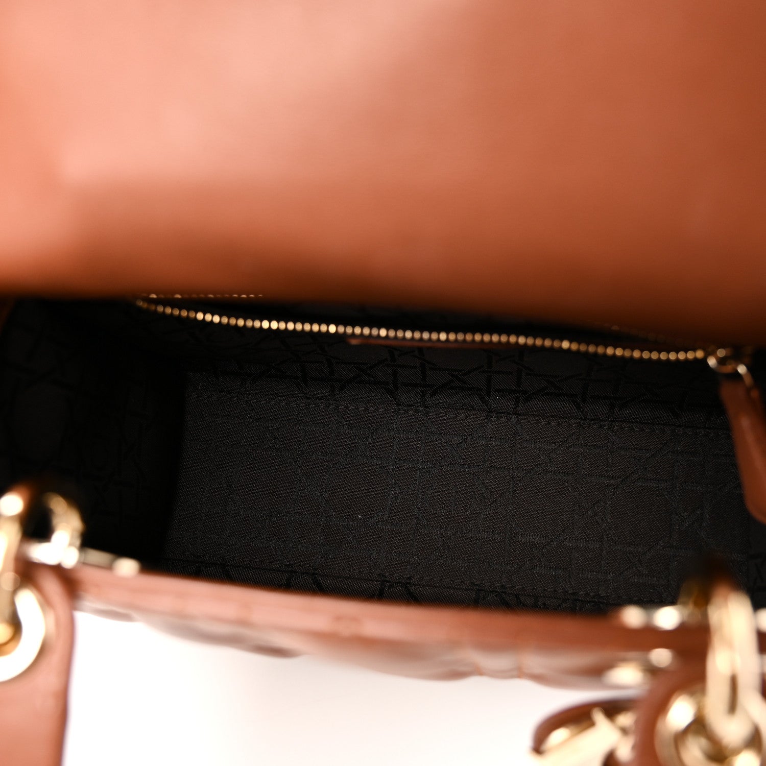 Christian Dior Calfskin Cannage Small My ABCDior Lady Dior Tan 5 of 10