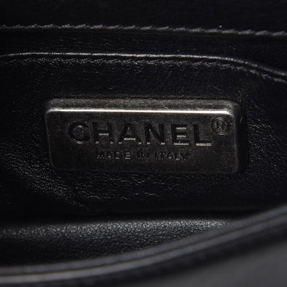 Chanel Galuchat Stingray Mini Boy Flap Black Silver 8 of 11