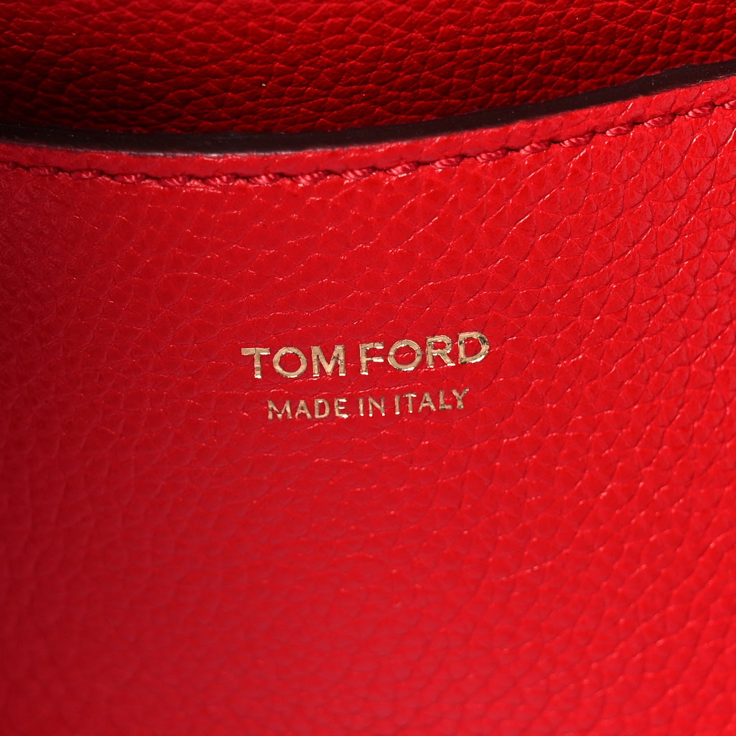 Tom Ford Grained Calfskin Medium Jennifer Crossbody Red 5 of 9