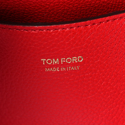 Tom Ford Grained Calfskin Medium Jennifer Crossbody Red 5 of 9