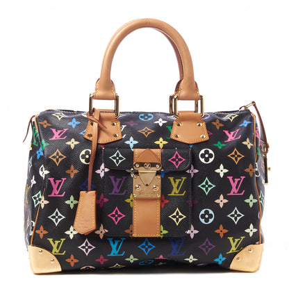 Louis Vuitton Monogram Multicolor Speedy 30 Black 1 of 7