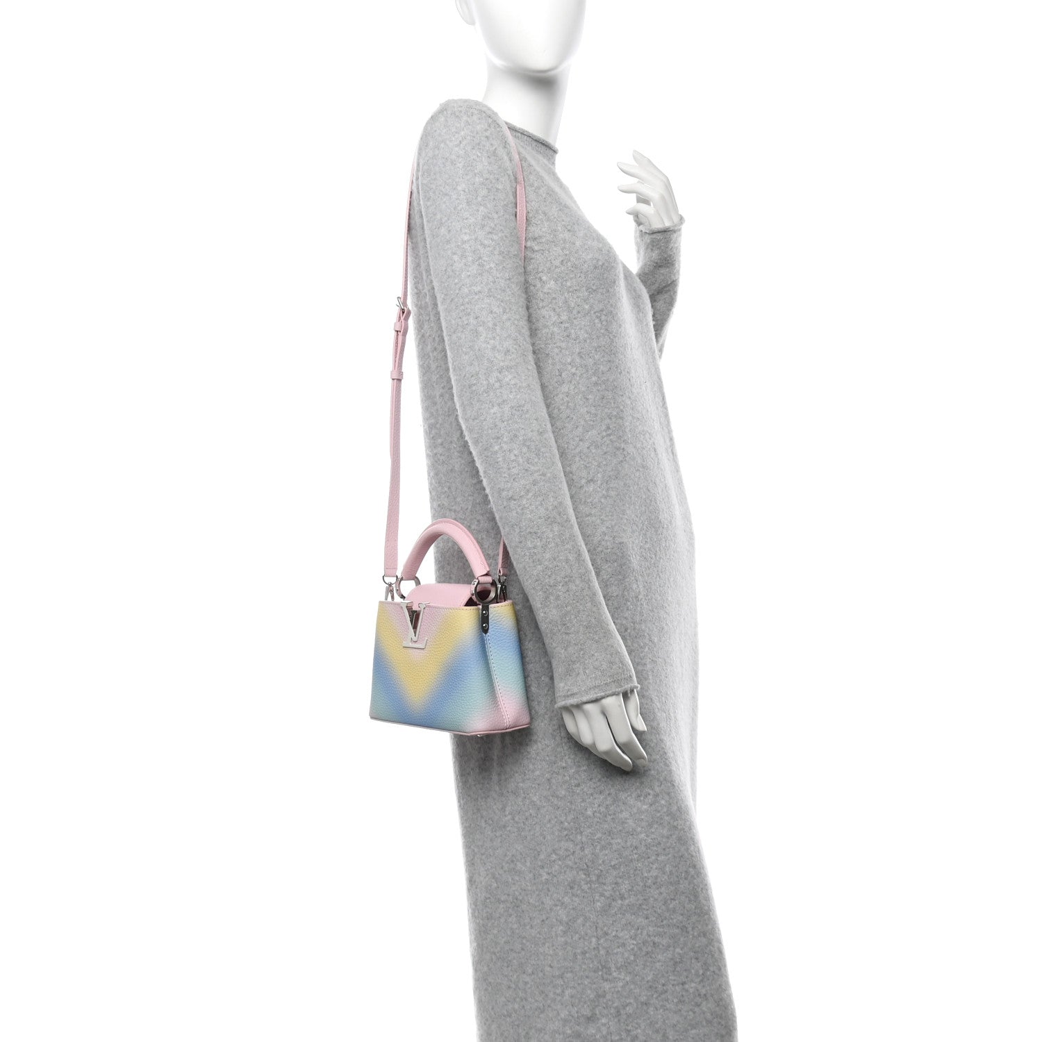 Louis Vuitton Taurillon Mini Degrade Rainbow V Capucines 2 of 11