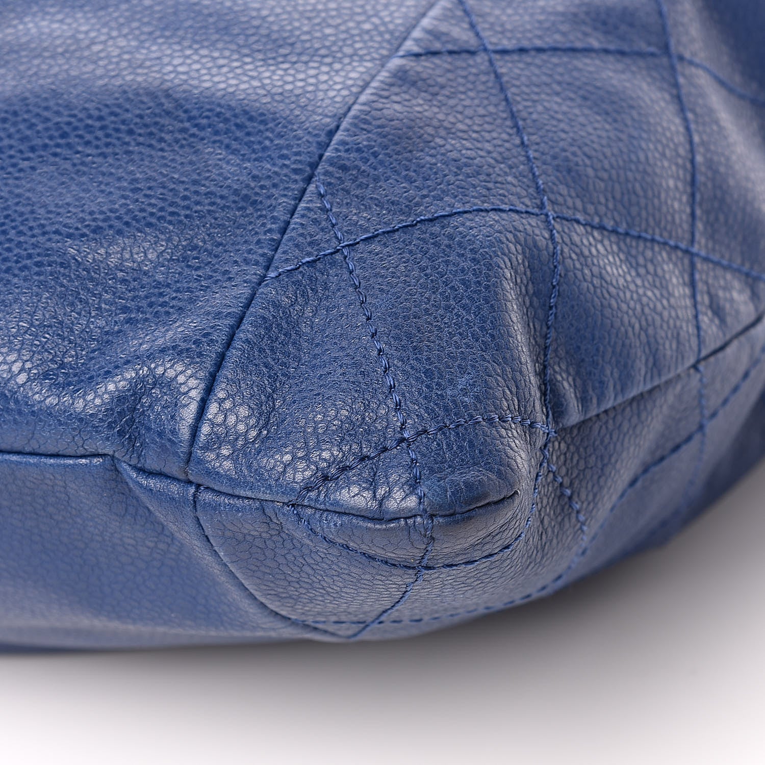 Chanel Caviar 31 Drawstring Tote Dark Blue 9 of 10