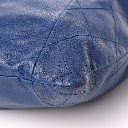 Chanel Caviar 31 Drawstring Tote Dark Blue 9 of 10