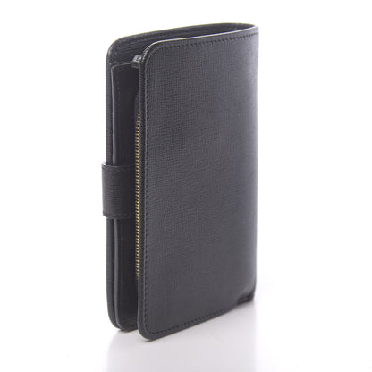 Fendi Vitello Elite French Flap Wallet Black 3 of 7