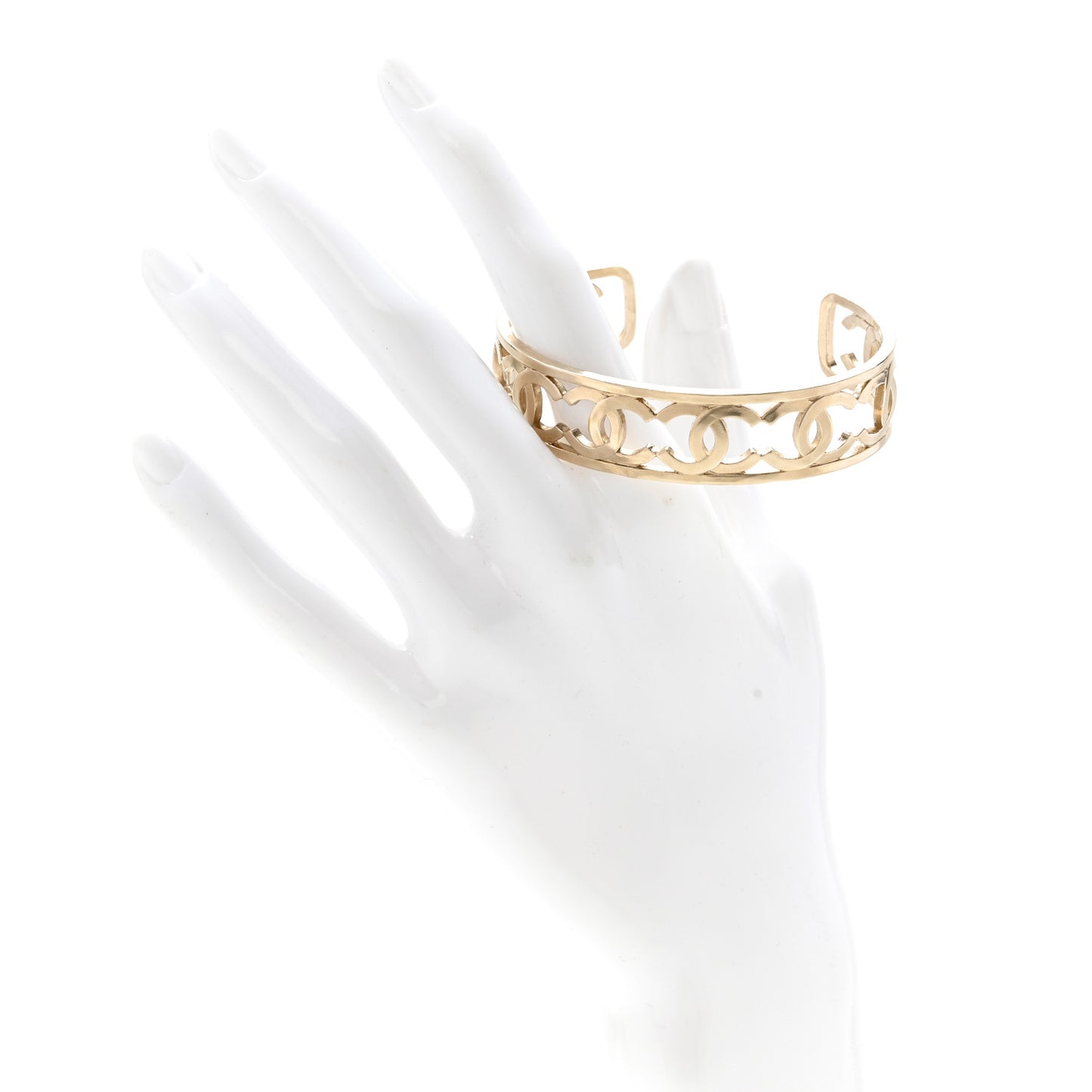 Metal Logo CC Cuff Gold