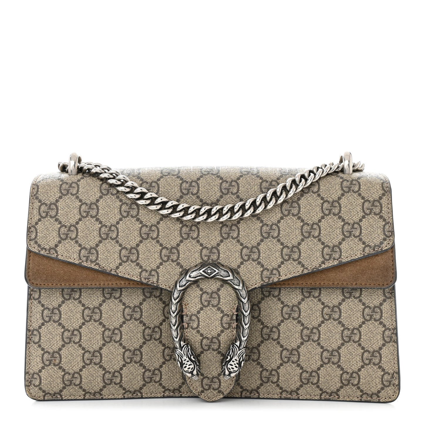 GG Supreme Monogram Small Dionysus Shoulder Bag Taupe