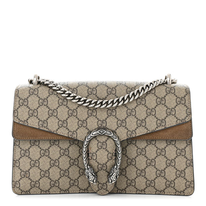 Gucci GG Supreme Monogram Small Dionysus Shoulder Bag Taupe 1 of 10
