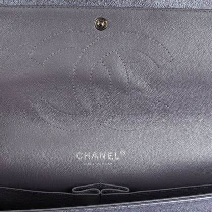 Chanel Metallic Lambskin Quilted Jumbo Double Flap Light Purple 8 of 9