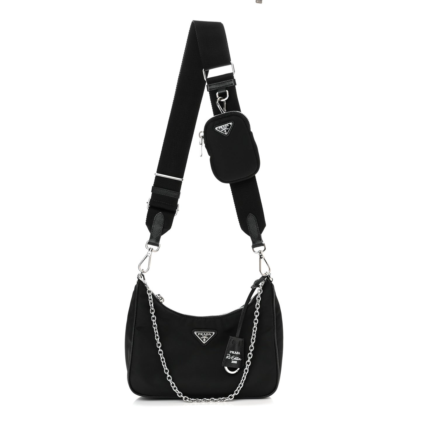 Nylon Re-Edition 2005 Shoulder Bag Black
