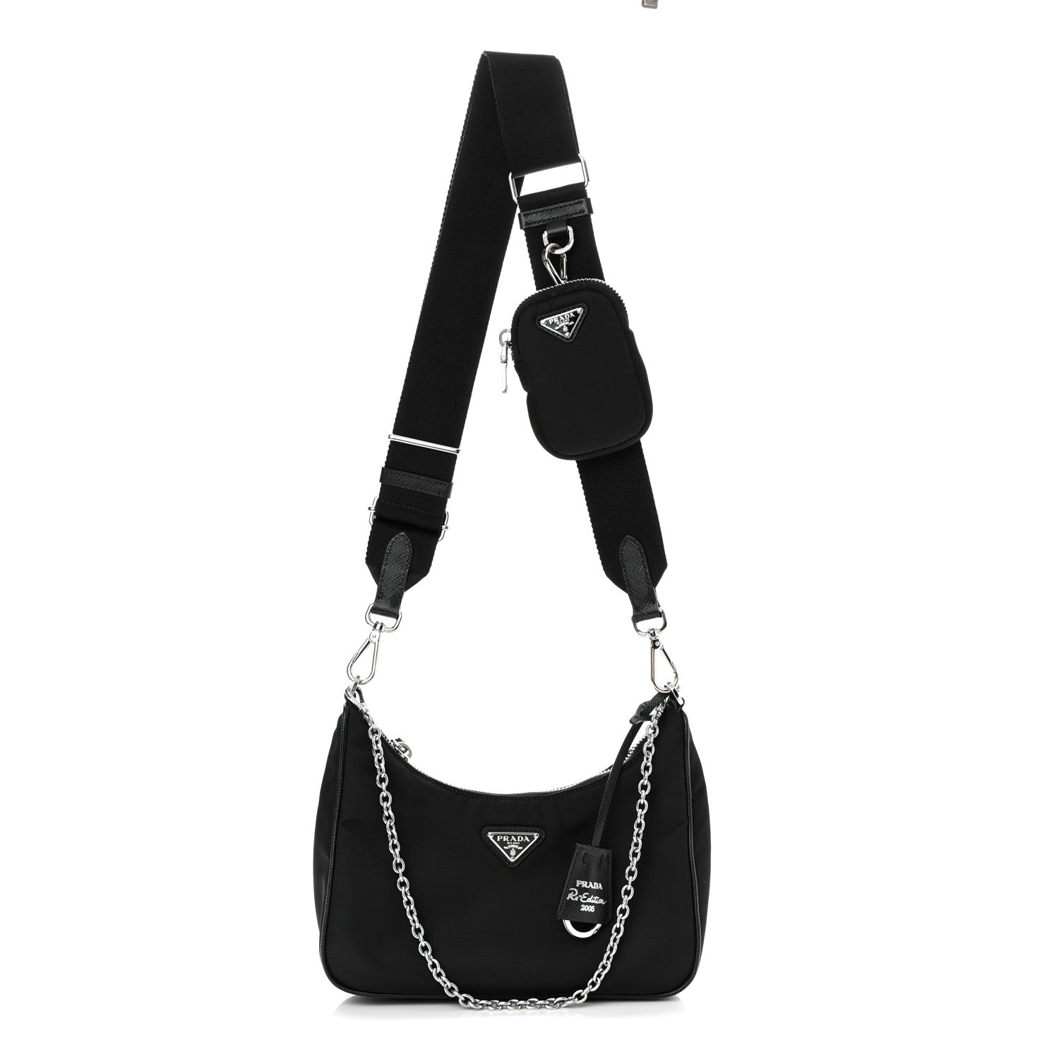 Prada Nylon Re-Edition 2005 Shoulder Bag Black 1 of 11