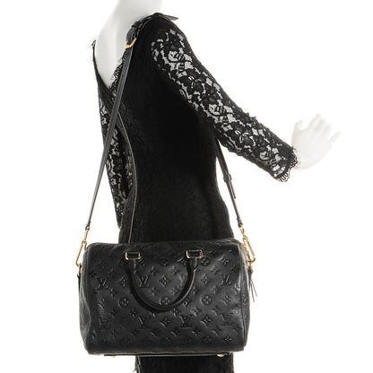 Louis Vuitton Empreinte Speedy Bandouliere 30 Black 2 of 7