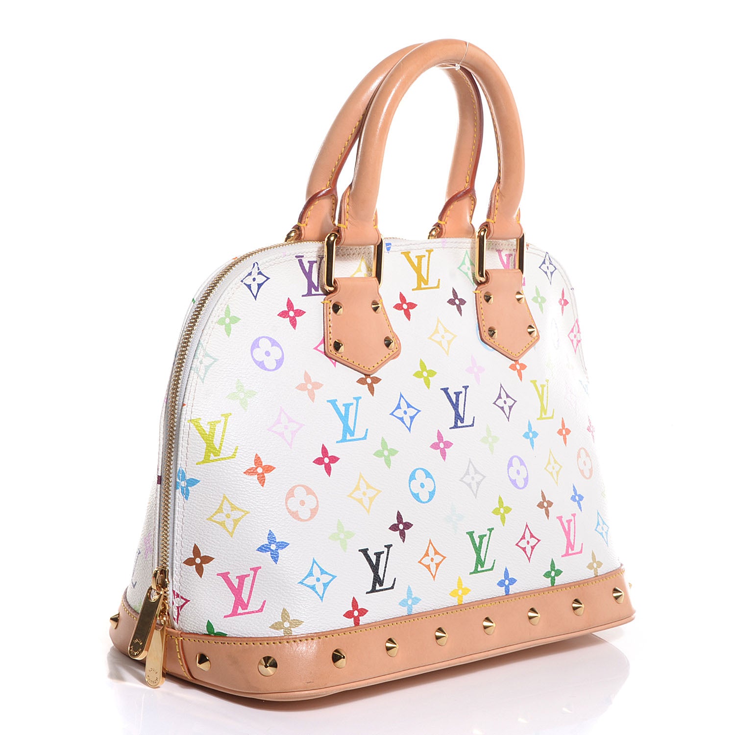 Louis Vuitton Monogram Multicolor Alma White 3 of 7