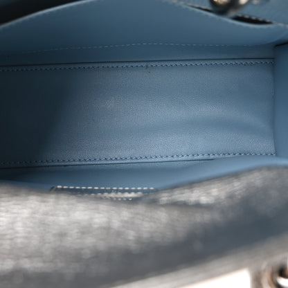 Christian Dior Metallic Grained Calfskin Cannage Small Lucky Badges My Lady Dior Silver 5 of 13